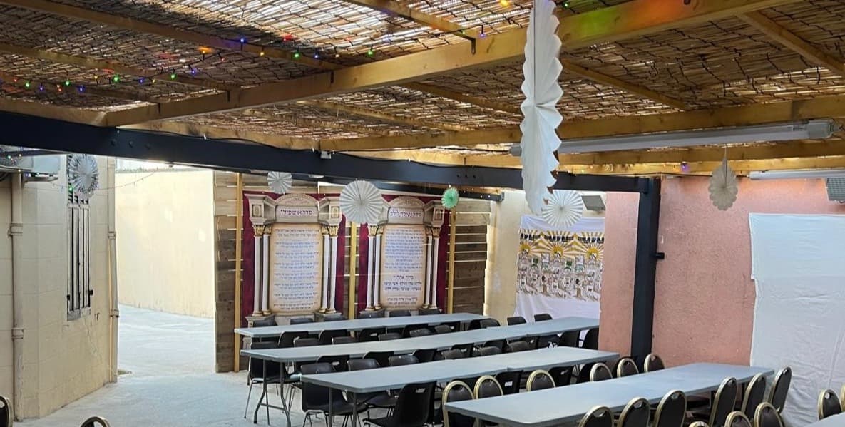 Inscription soucca chabath et chemini Atseret